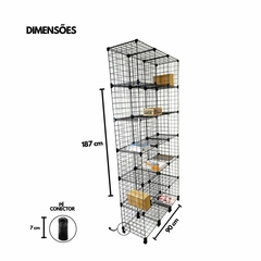 Estante Aramada Com 18 Nichos de 30X30cm na internet