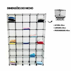 Estante Aramada Com 35 Nichos de 30X40cm - comprar online