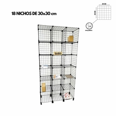 Estante Aramada Com 18 Nichos de 30X30cm - Expoferro