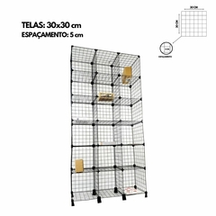 Estante Aramada Com 18 Nichos de 30X30cm - loja online