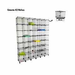 Estante Aramada Com 42 Nichos de 30X30cm