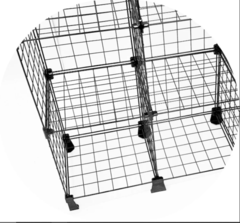 Estante Aramada Com 30 Nichos de 30X30cm - Expoferro