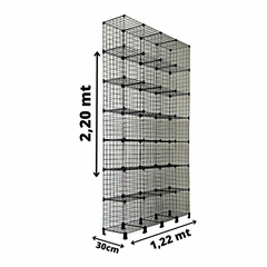 Estante Aramada Com 28 Nichos de 30x30cm