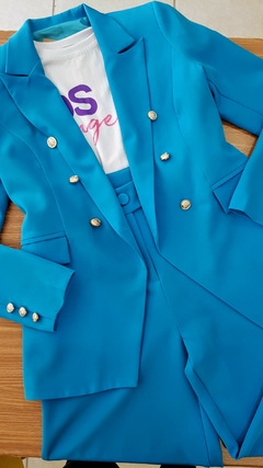 Blazer Wendy Alfaiataria Azul - comprar online