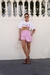 Shorts Ana listrado rosa