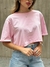 Cropped comfort liso rosa candy - comprar online