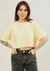 Cropped comfort liso amarelo candy