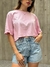 Cropped comfort liso rosa candy na internet