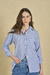 Camisa listrada azul Allysa - comprar online