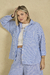 Camisa listrada azul Allysa - comprar online