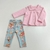 CONJUNTO FEMININO PIPO E KAKAU 2304 ROSA RN AO G