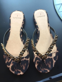 CHINELO ONÇA COM STRASS