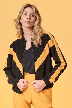 JAQUETA BOMBER YELLOW BLACK - comprar online