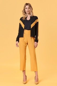 JAQUETA BOMBER YELLOW BLACK