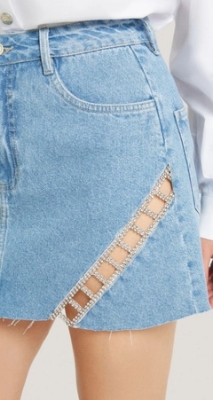 SAIA JEANS MORENA ROSA CURTA FIVE POCKETS COM RECORTE na internet