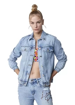 JAQUETA JEANS COMFORT TRUCKER LANÇA PERFUME