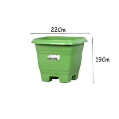 Vaso Quadrado Verde 22x19Cm RISCHIOTO - comprar online