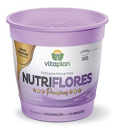 Fertilizante Nutriflores Premium 500g Com Vaso VITAPLAN na internet