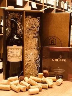 Box Rutini Malbec 100% + Copa de Cristal