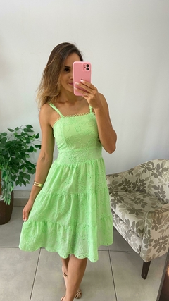 VESTIDO CURTO - LAISE VERDE LIMA - comprar online