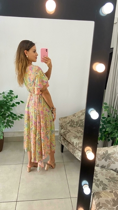 VESTIDO INDIANO - MANGA - ARCOIRIS - BEM ME QUERO