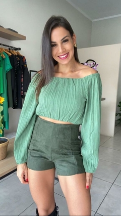 CROPPED BEATRIZ COM MANGA - BEM ME QUERO