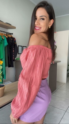 CROPPED BEATRIZ COM MANGA - loja online