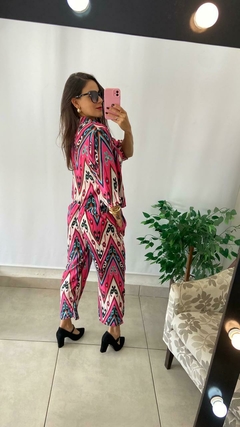 CONJUNTO INDIANO - CALÇA + CROPPED MANGA - BEM ME QUERO