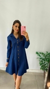 VESTIDO JEANS CURTO - MANGA LONGA