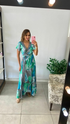 VESTIDO LONGO - INDIANO - ENVELOPE - BEM ME QUERO