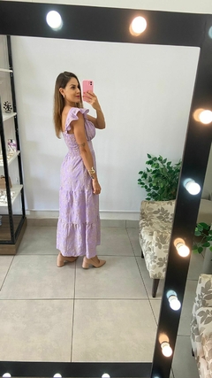 VESTIDO LONGO - ALÇA - LAISE LILAS na internet