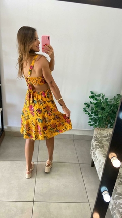 VESTIDO CURTO - INDIANO - LAISE AMARELO - comprar online