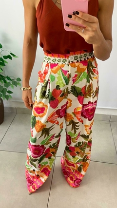 CALÇA PANTALONA ESTAMPADA - comprar online