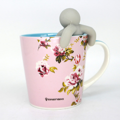 CANECA 350ML C/ INFUSOR P/ CHA PENSAMENTOS POSITIVOS - comprar online