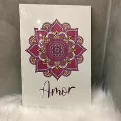 Quadro sem moldura HUGMES680 - Amor Mandala Rosa