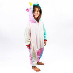 MACACAO KIGURUMI INFANTIL DE 7 A 8 ANOS UNICORNIO COLORIDO