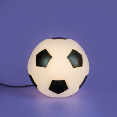 LUMINARIA BOLA DE FUTEBOL PRETO na internet