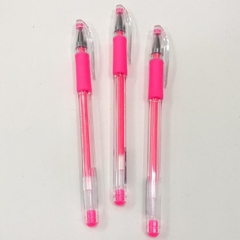 CANETA GEL GRIP NEON ROSA - loja online