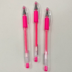 CANETA GEL GRIP NEON ROSA - comprar online