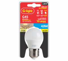 LAMPADA LED ENCE G45 LEITOSO 4,8W 180 2700K E27 AUTOVOLT - comprar online