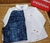 Conjunto MENINO MINI Bermuda Jeans e Camisa Branca - 105005