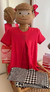 Conjunto MENINA INFANTIL Blusa Rosa Calça Pé de Pule - 3626439