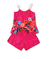 Conjunto MENINA TEEN Barrado Floral Pink - 83521 - comprar online