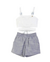 Conjunto MENINA TEEN Short Cropped Alça Branco - 85239 - comprar online