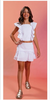 Conjunto MENINA TEEN Saia Cropped Babado Branco - 85206