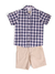 Conjunto MENINO MINI Camisa Xadrez -1396