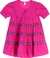 Vestido MENINA MINI Recortes Liso Pink -2685