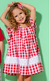 Vestido MENINA MINI Xadrez Vermelho - 1264 - comprar online