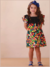 Vestido MENINA MINI Barrado Flores Bosque - 83298 - comprar online