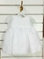 Vestido MENINA BEBE Batizado Branco Renda Bordado - 3126